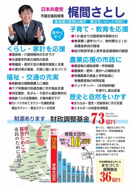 梶間さとし 証紙ビラ裏