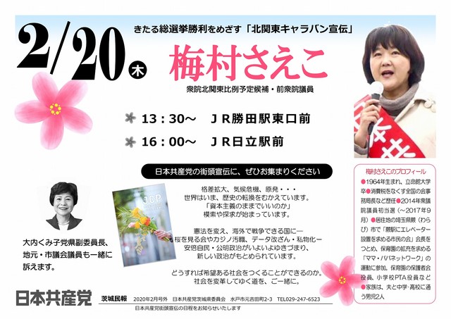 梅村さえこ in水戸