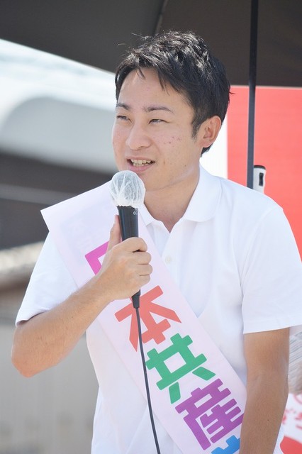 政策を訴える高橋氏