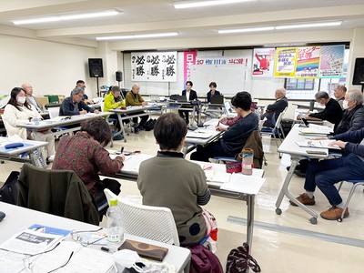 共産党県議団が開いた県政予算懇談会